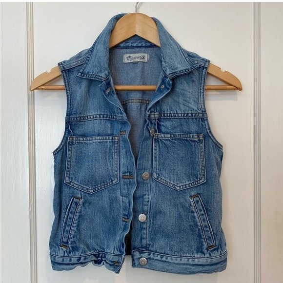 Madewell Jackets & Blazers - Madewell Denim Vest, Size: XS